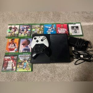 Microsoft Xbox One 500GB Home Console-Black (1540) With 2 Controllers & 10 games